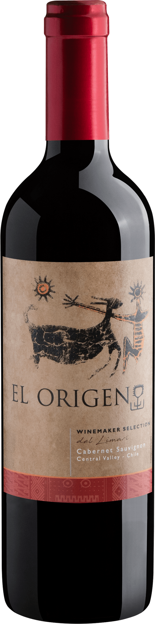 Garrafa do vinho El Origen Winemaker Selection del Limarí Cabernet Sauvignon