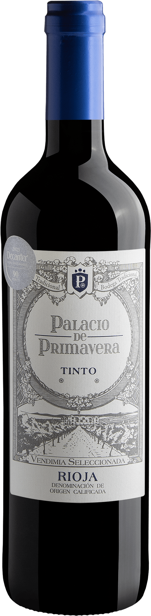 Garrafa do vinho Palacio de Primavera Tempranillo Rioja DOCa