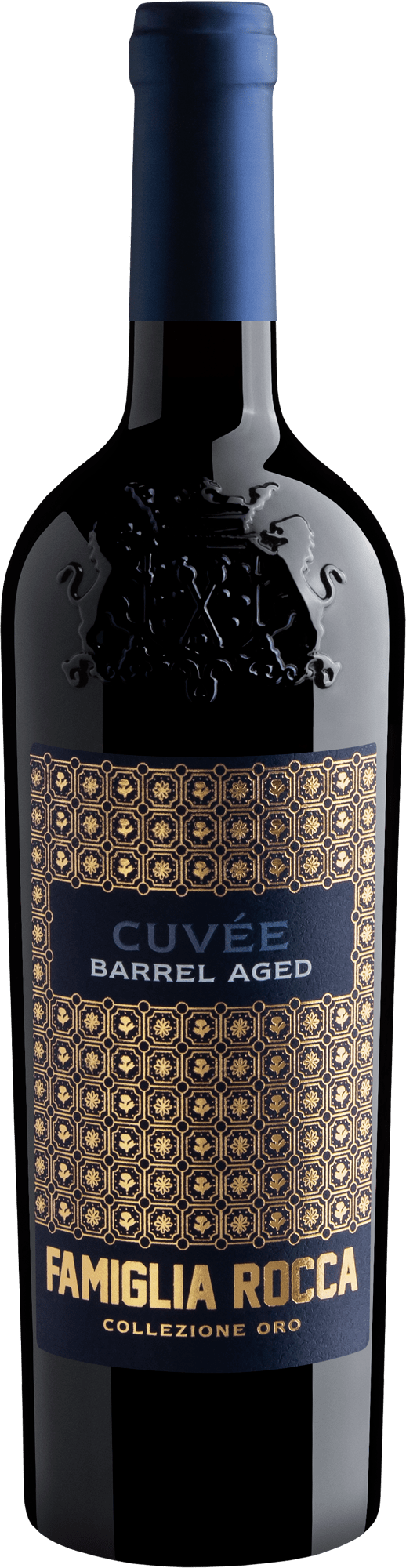 Garrafa do vinho Famiglia Rocca Collezione Oro Cuvée Barrel Aged Rosso Salento IGT 2024