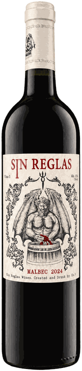 Garrafa do vinho Sin Reglas Malbec