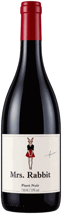Garrafa do vinho Mrs. Rabbit Pinot Noir