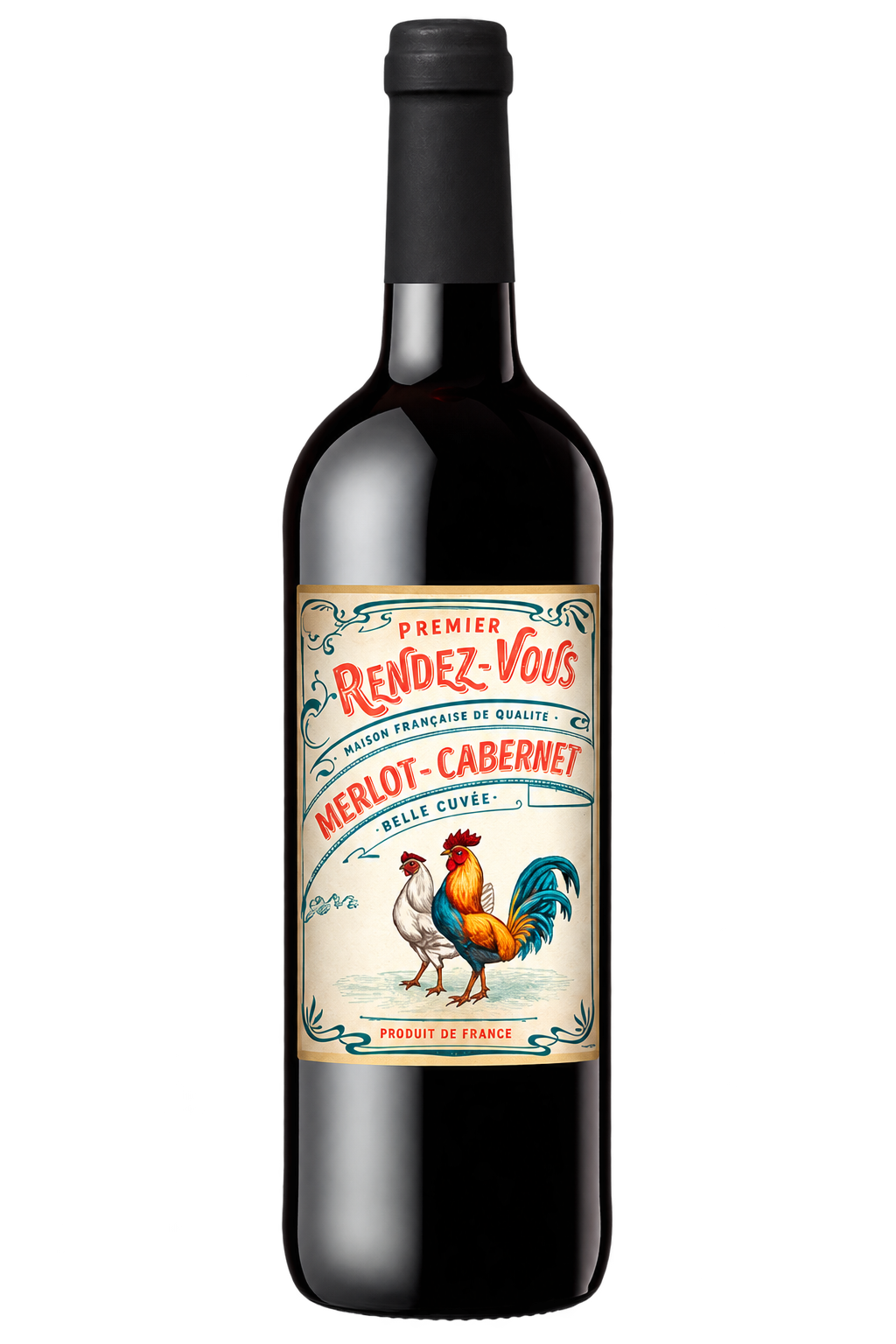 Garrafa do vinho Premier Rendez-Vous Merlot - Cabernet Sauvignon