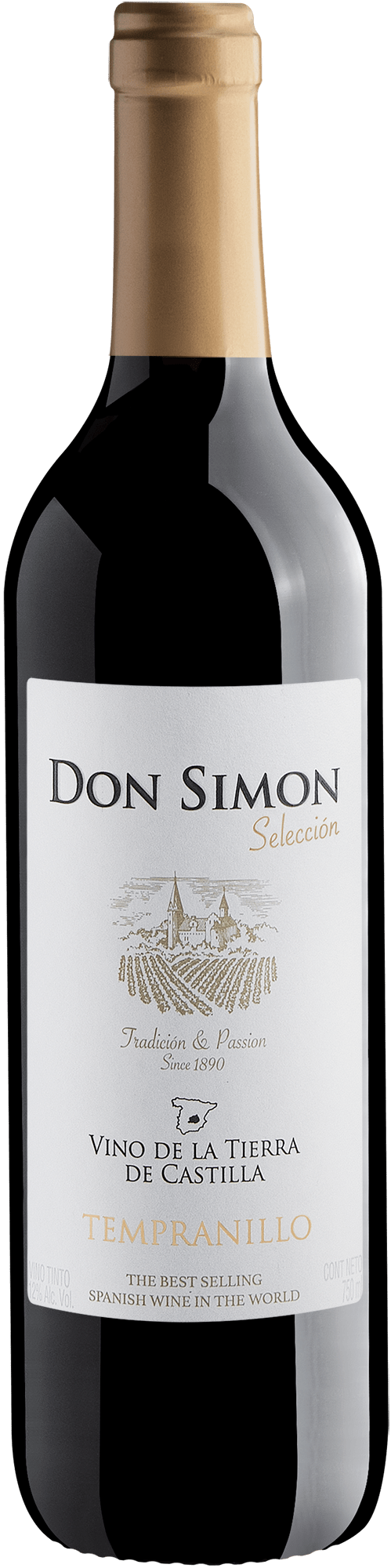 Garrafa do vinho Don Simon Selección Tempranillo
