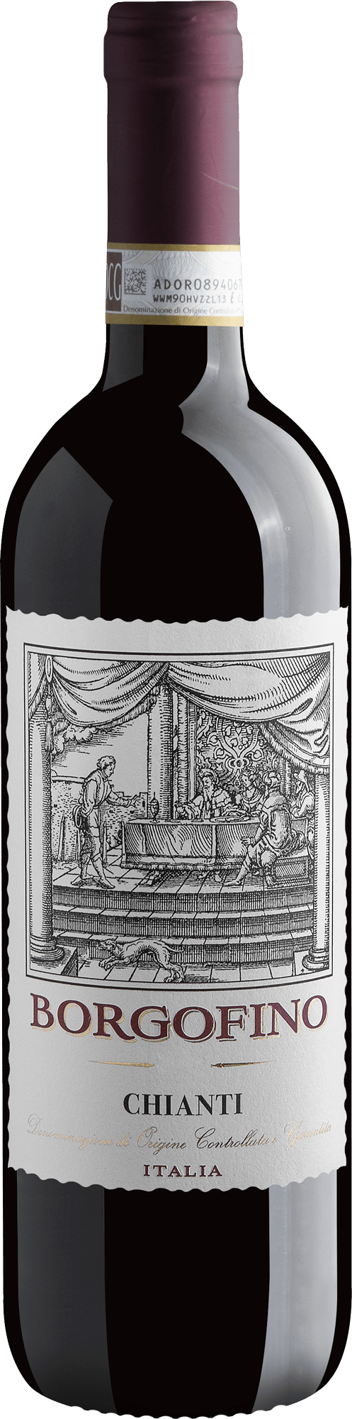 Garrafa do vinho Borgofino Chianti DOCG